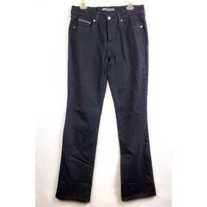 Levi's 505 Straight Leg Jeans Black Embroidered Pockets Women's Size 10L